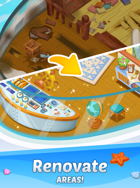 Merge Voyage : Renovate Ship - عکس برنامه موبایلی اندروید