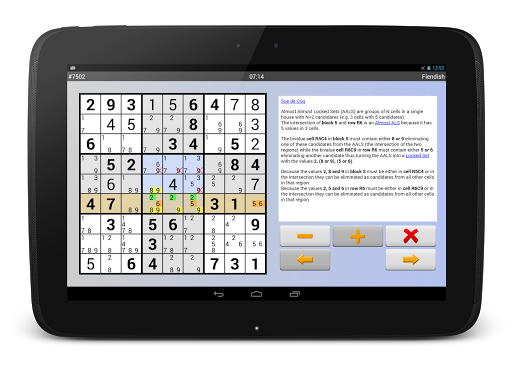 Sudoku 10'000 - Gameplay image of android game