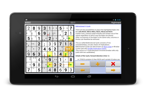 Sudoku 10'000 - Gameplay image of android game