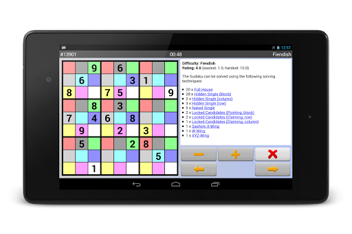 Sudoku 10'000 - Gameplay image of android game