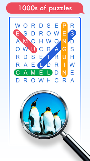 100 PICS Word Search Puzzles - Gameplay image of android game