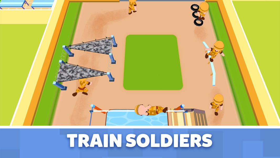 Military life: Idle game - Gameplay image of android game