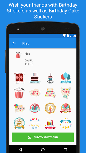 Birthday Stickers - WASticker - عکس برنامه موبایلی اندروید