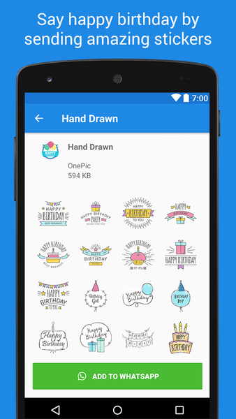 Birthday Stickers - WASticker - عکس برنامه موبایلی اندروید