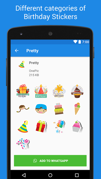 Birthday Stickers - WASticker - عکس برنامه موبایلی اندروید