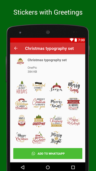 Christmas Stickers - WASticker - عکس برنامه موبایلی اندروید