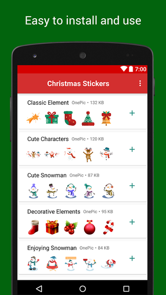 Christmas Stickers Packs - Image screenshot of android app