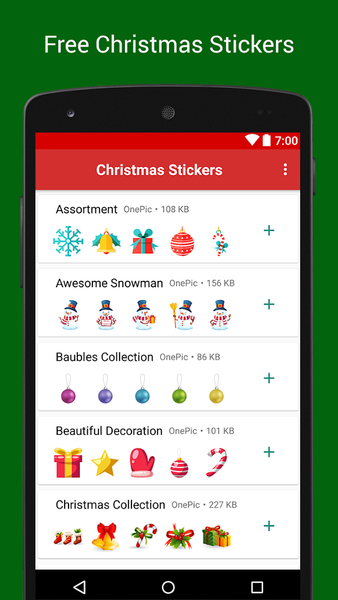 Christmas Stickers Packs - Image screenshot of android app