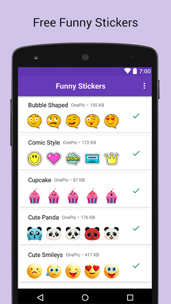 Funny Sticker Packs - عکس برنامه موبایلی اندروید