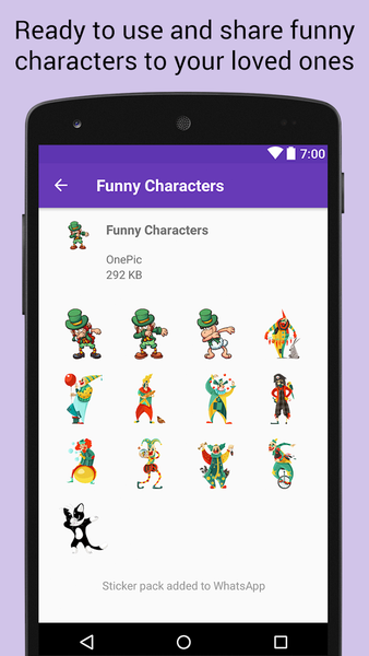 Funny Sticker Packs WASticker - عکس برنامه موبایلی اندروید