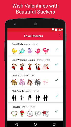 Love Sticker Packs - WASticker - Image screenshot of android app