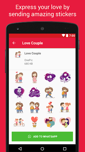 Love Sticker Packs - WASticker - Image screenshot of android app