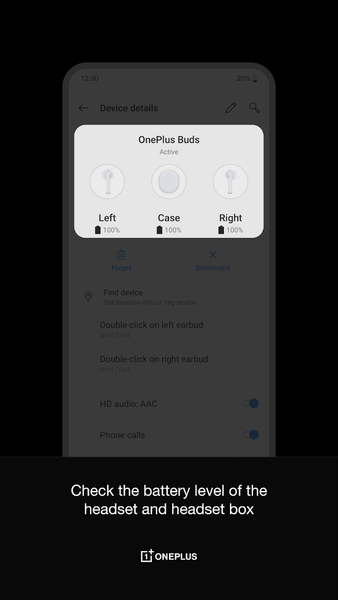 OnePlus Buds - عکس برنامه موبایلی اندروید