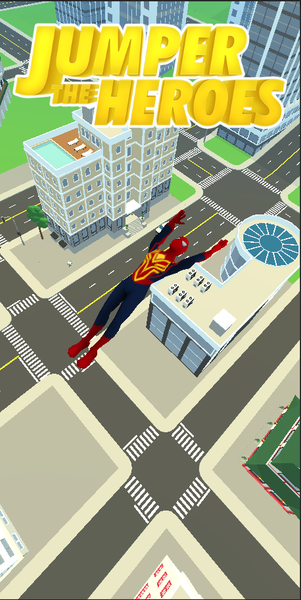 Superhero Flip Jump: Sky Fly - Gameplay image of android game