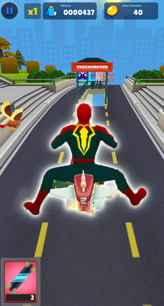 Superhero Subway Runner ۲ - عکس بازی موبایلی اندروید