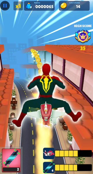 Superhero Subway Runner 2 - Gameplay image of android game