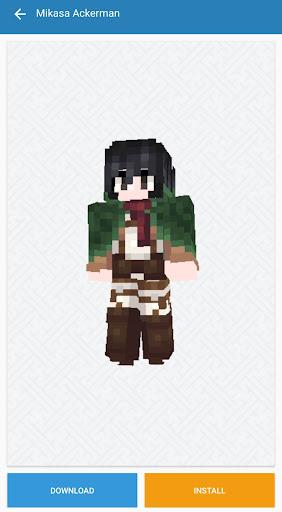 AOT Skins MOD Minecraft - Image screenshot of android app