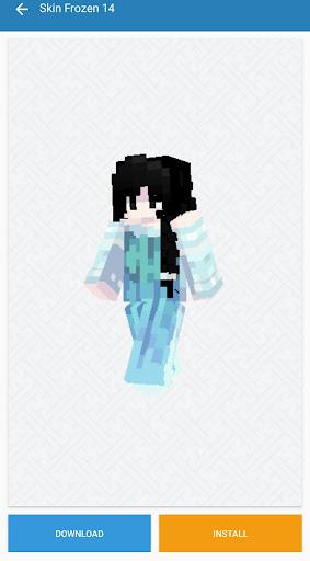 Elsa Frozen Skin For Minecraft - Image screenshot of android app