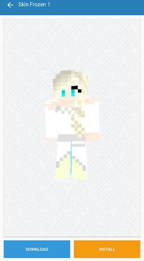 Elsa Frozen Skin For Minecraft - Image screenshot of android app