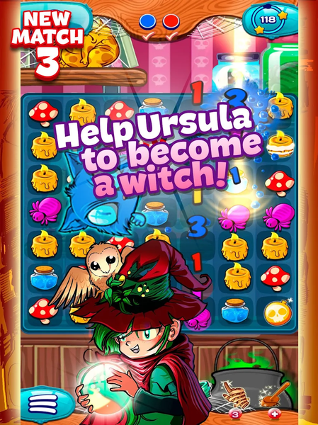 The Apprentice Witch - Match ۳ - عکس بازی موبایلی اندروید