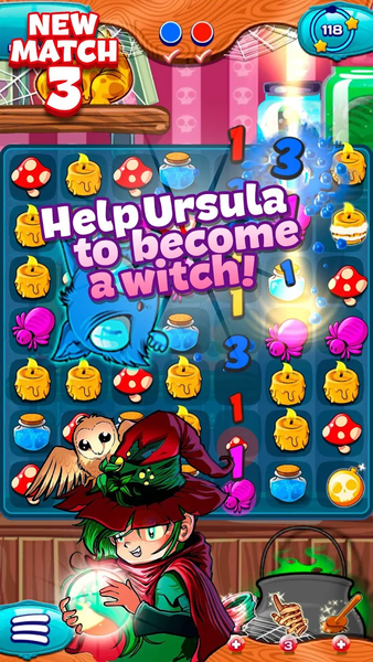 The Apprentice Witch - Match ۳ - عکس بازی موبایلی اندروید