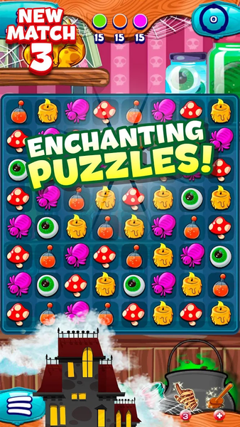 The Apprentice Witch - Match ۳ - عکس بازی موبایلی اندروید