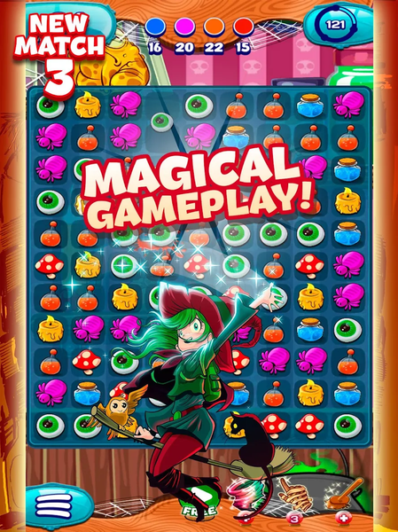 The Apprentice Witch - Match ۳ - عکس بازی موبایلی اندروید