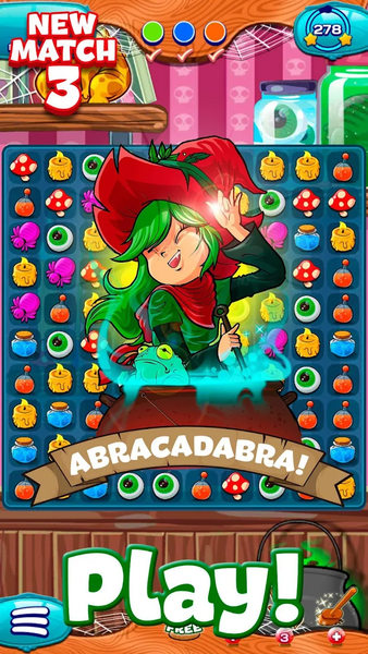 The Apprentice Witch - Match ۳ - عکس بازی موبایلی اندروید
