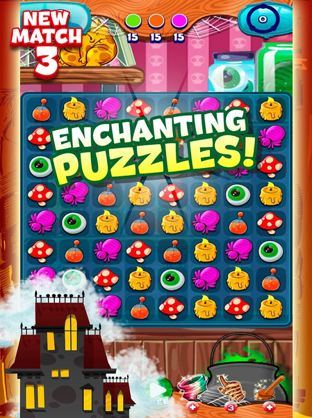 The Apprentice Witch - Match ۳ - عکس بازی موبایلی اندروید