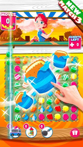 Ice Cream Match 3 Puzzle Game - Gameplay image of android game