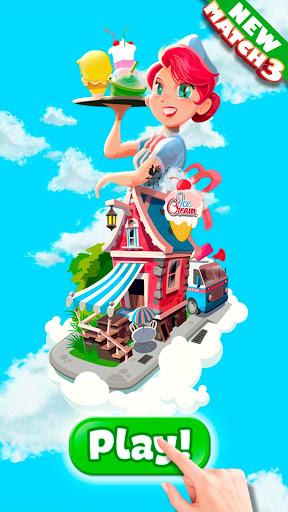 Ice Cream Match 3 Puzzle Game - Gameplay image of android game