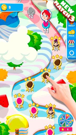 Ice Cream Match 3 Puzzle Game - Gameplay image of android game