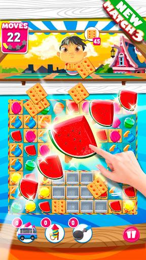 Ice Cream Match 3 Puzzle Game - Gameplay image of android game