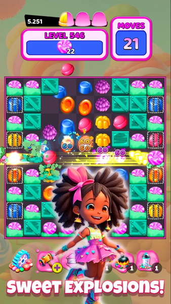 Colorful Gummy Blast - Gameplay image of android game