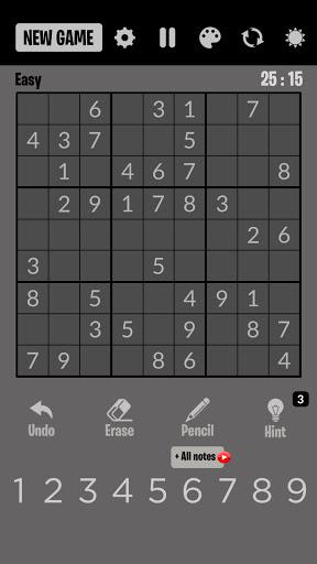 Sudoku - Brain Training Game - Gameplay image of android game