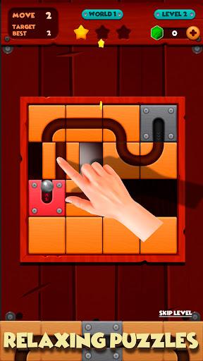 Unroll Ball Wood Puzzle 2024 - Image screenshot of android app