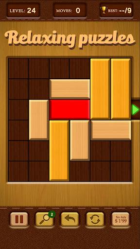 Unblock Red Wood Puzzle 2024 - Image screenshot of android app