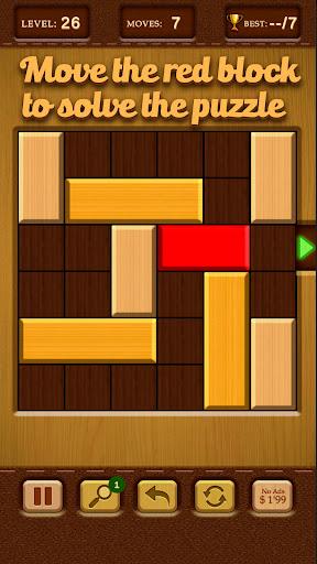 Unblock Red Wood Puzzle 2024 - Image screenshot of android app