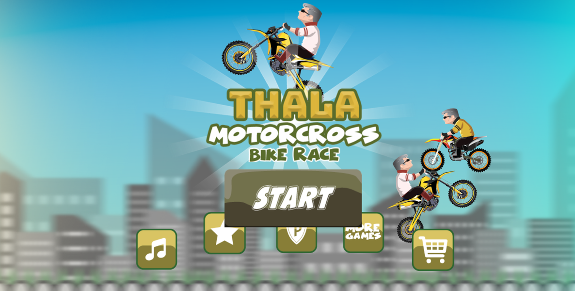 Thala Motocross Bike Race - Gameplay image of android game