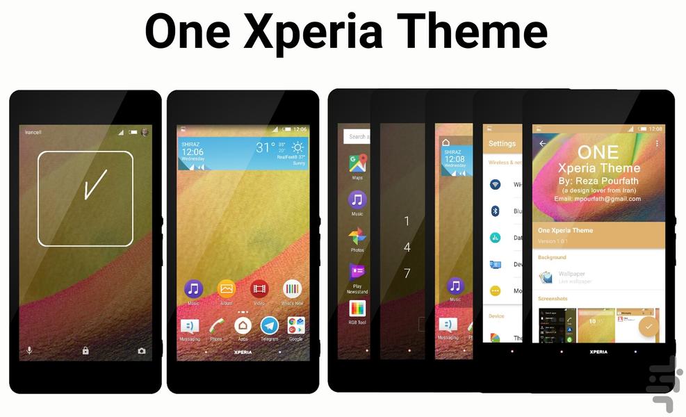 One Xperia Theme - Image screenshot of android app