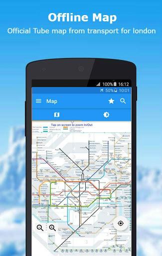 Tube Map: London Underground route planner - Image screenshot of android app