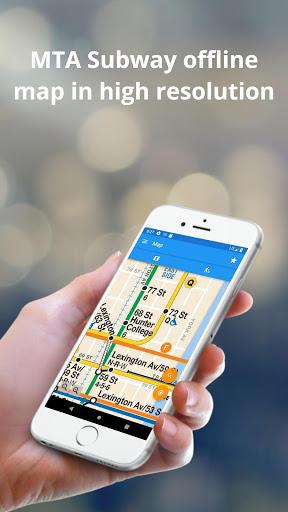 New York Subway – MTA map and routes - Image screenshot of android app