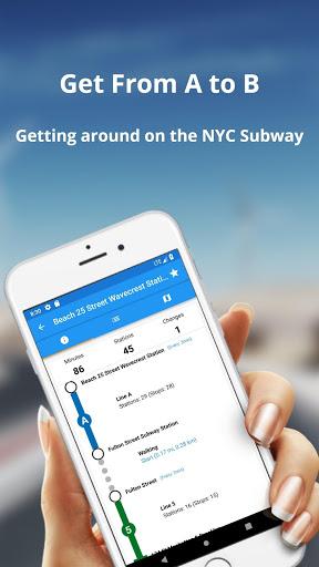 New York Subway – MTA map and routes - Image screenshot of android app