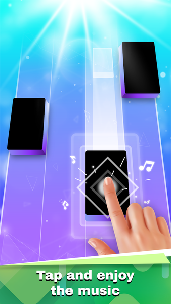 Music Tiles 2 - Fun Piano Game - Gameplay image of android game