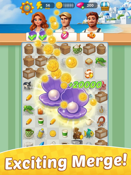 Merge Beach : Gossip & Mystery - عکس بازی موبایلی اندروید