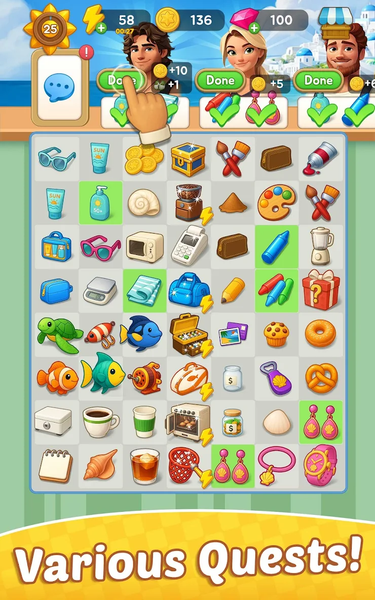 Merge Beach : Gossip & Mystery - عکس بازی موبایلی اندروید