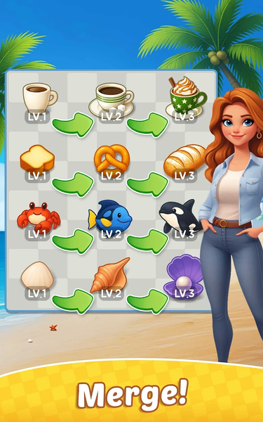 Merge Beach : Gossip & Mystery - عکس بازی موبایلی اندروید