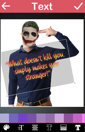 face joker mask app - Image screenshot of android app