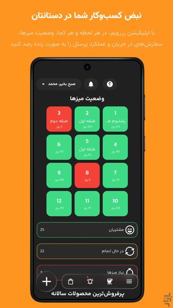 رزرویم| مدیریت،حسابداری کافه رستوران - عکس برنامه موبایلی اندروید