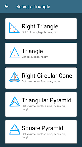 Geometry Calculator - Geometry Solver - عکس برنامه موبایلی اندروید